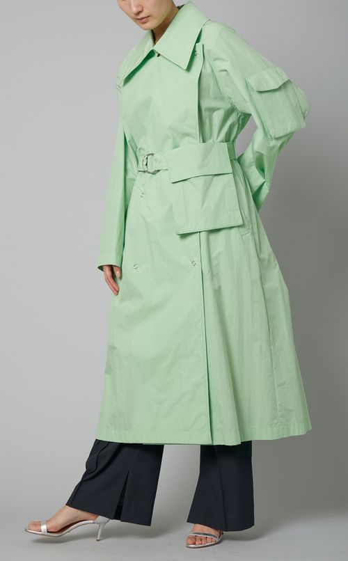 コッ卜ンナイロントレンチコート