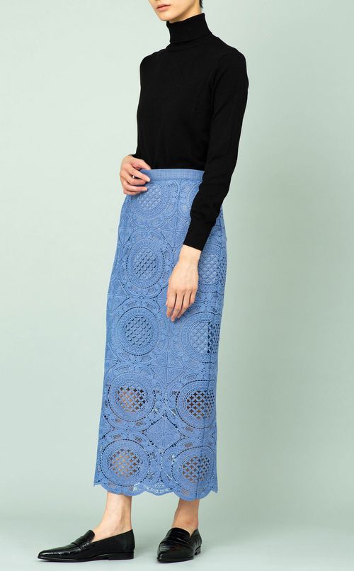 レースタイトロングスカート