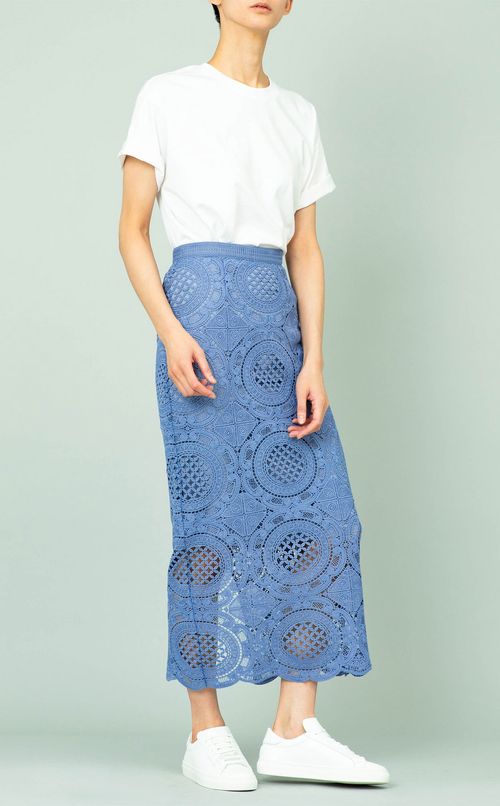 レースタイトロングスカート