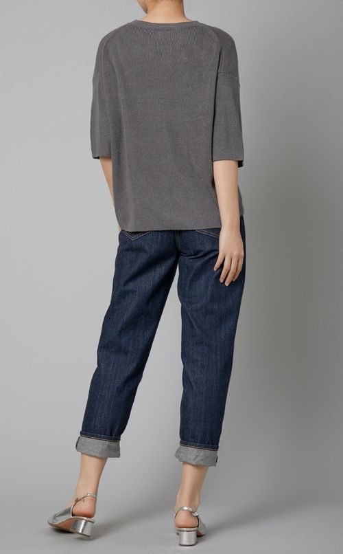 リネンニットプルオーバー