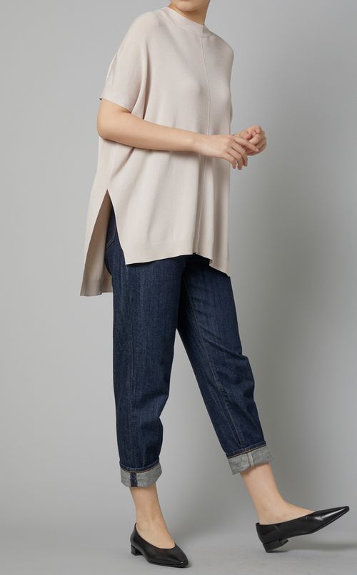 ボトルネックオーバーサイズニット