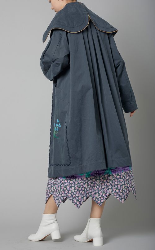 フラワーエンブロイダリーオーバーコート