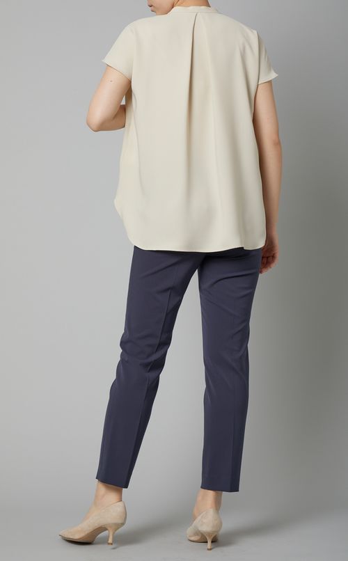 ボウタイフレンチスリーブブラウス