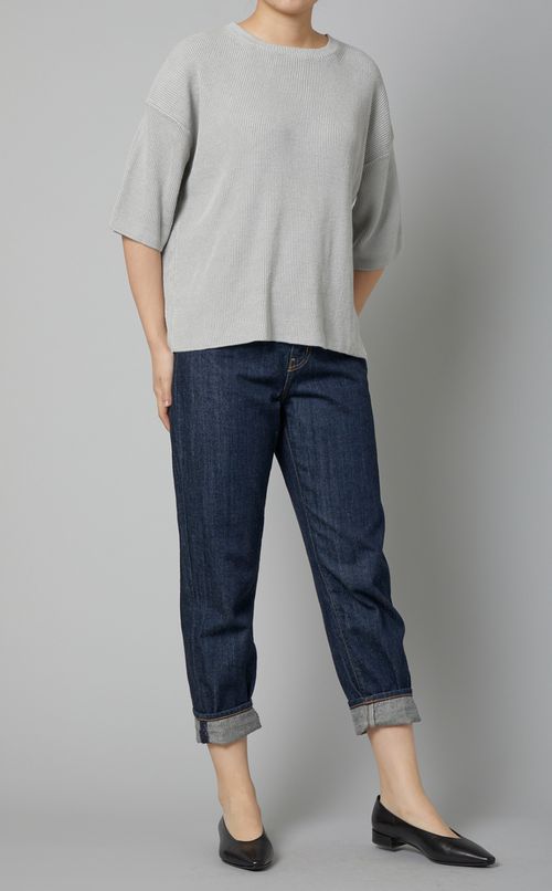 リネンニットプルオーバー