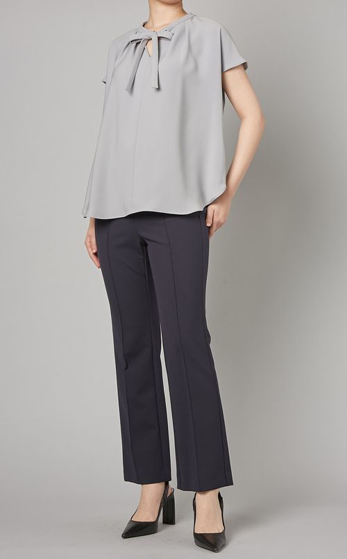 センタープレスハイウエストパンツ