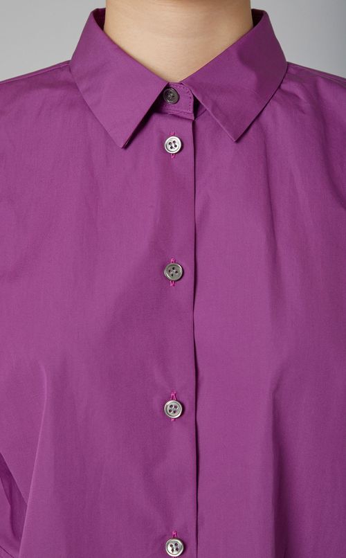 Aラインクロップドシャツ