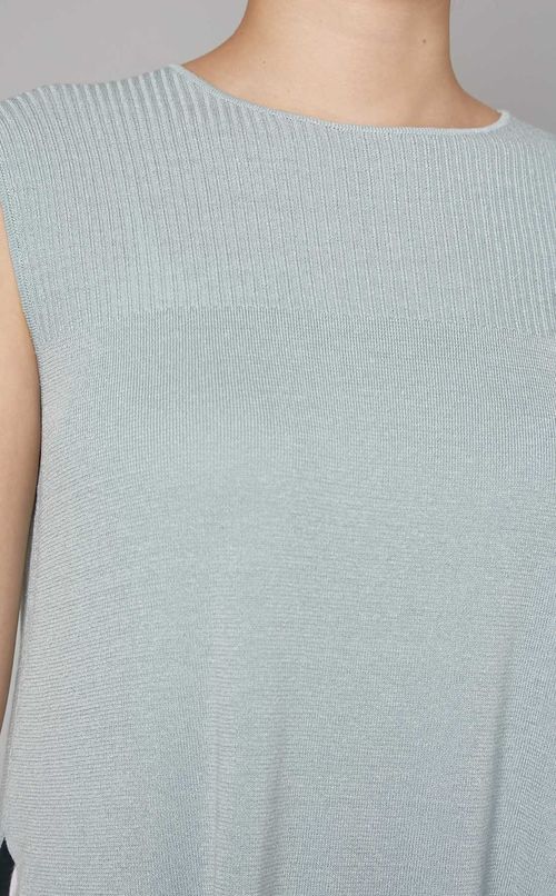 ノースリーブニットプルオーバー