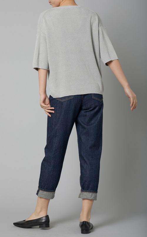 リネンニットプルオーバー