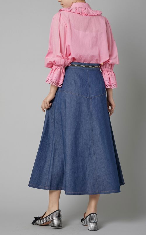 フラワーエンブロイダリースカート