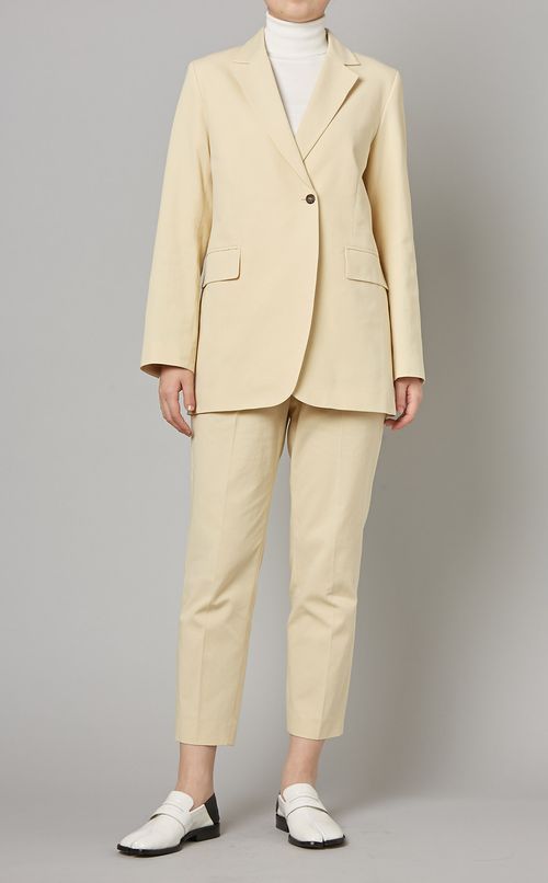 コットンテーパードパンツ