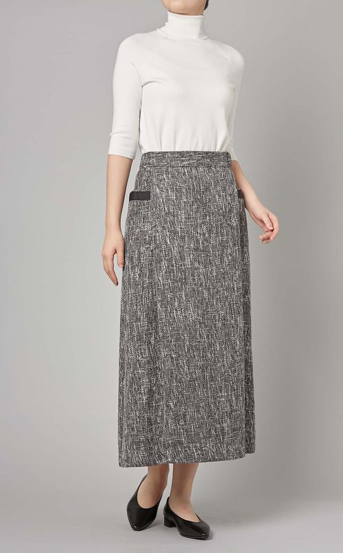 ツイードロングスカート