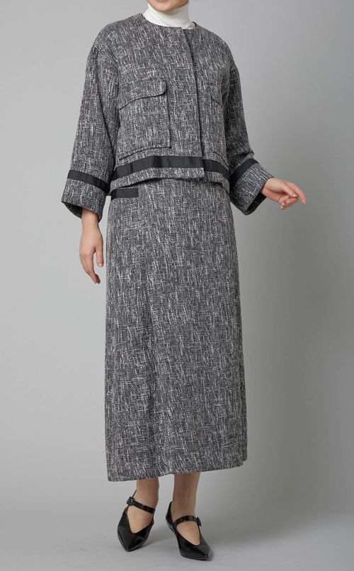 ツイードロングスカート