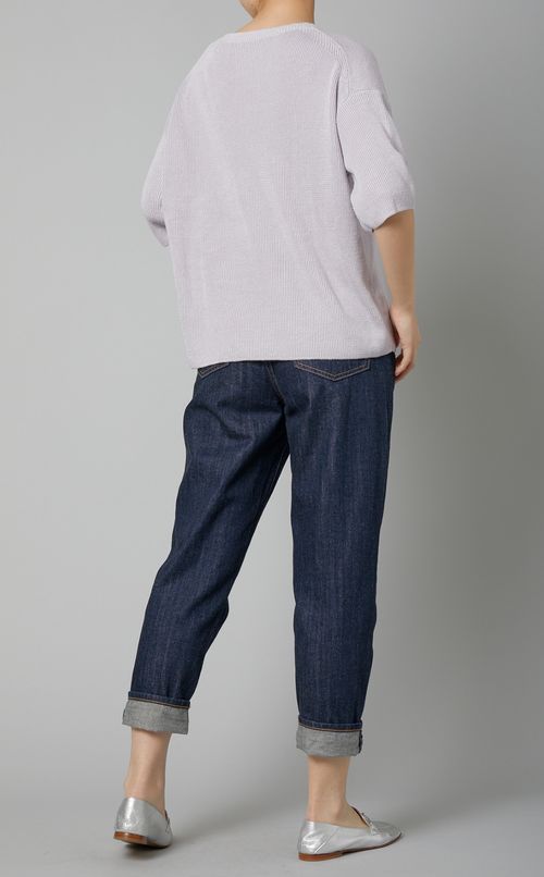 リネンニットプルオーバー