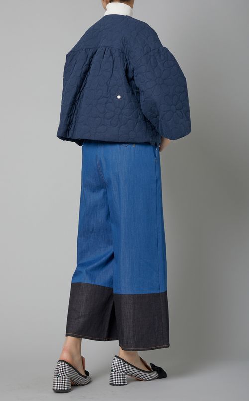 フラワーキルティングジャケット