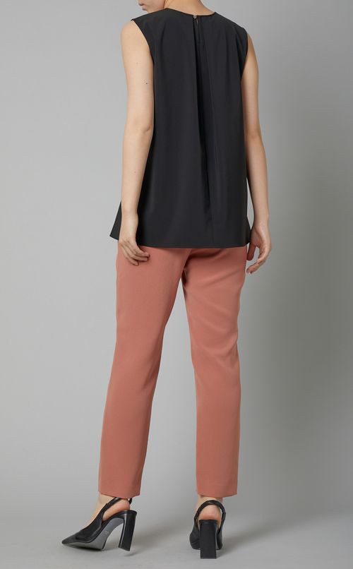 Aラインスリーブレスブラウス