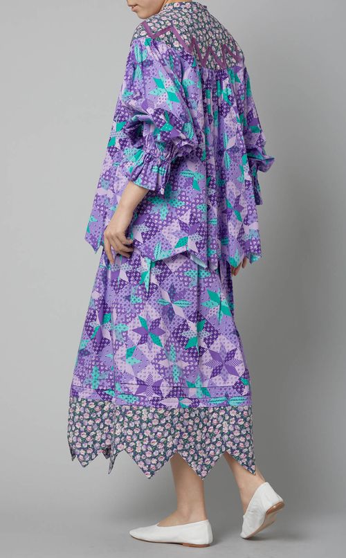 パッチワークマルチプリントスカート