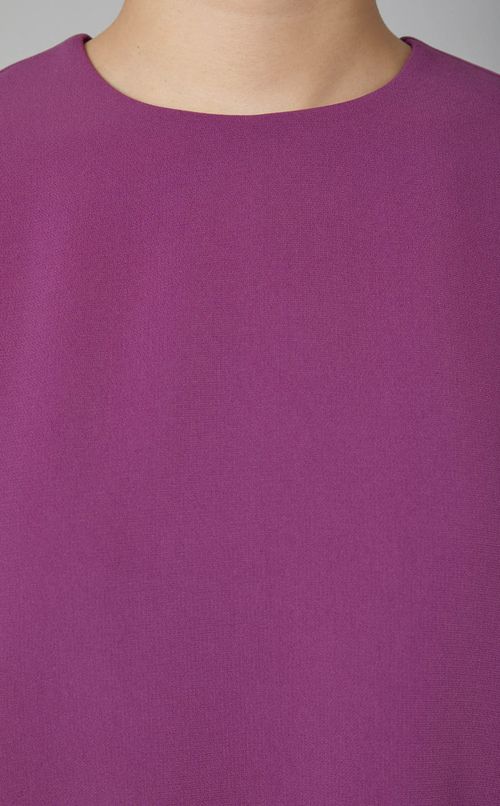 ラウンドヘムプルオーバーブラウス