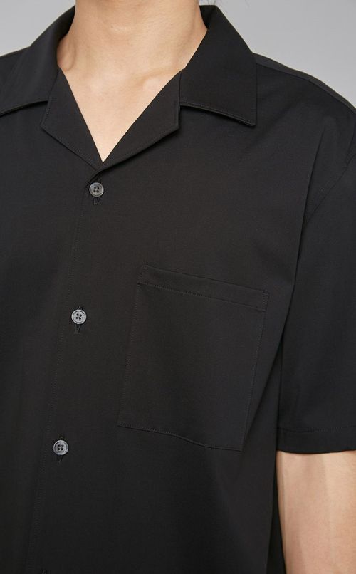 ストレッチオープンカラーシャツ