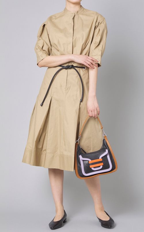 カラーブロックショルダーバッグ