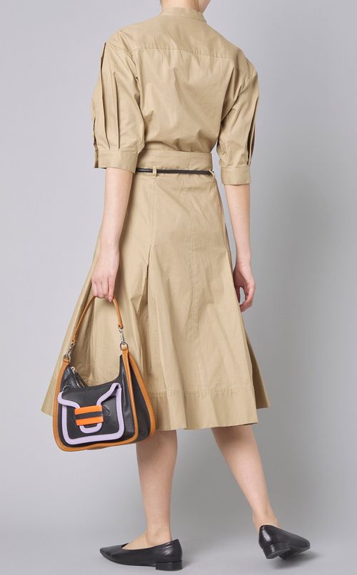 カラーブロックショルダーバッグ