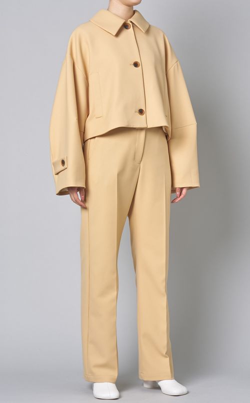 センタープレスストレートパンツ