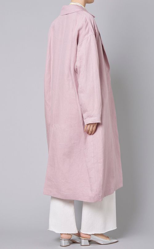 リネンテーラードコート