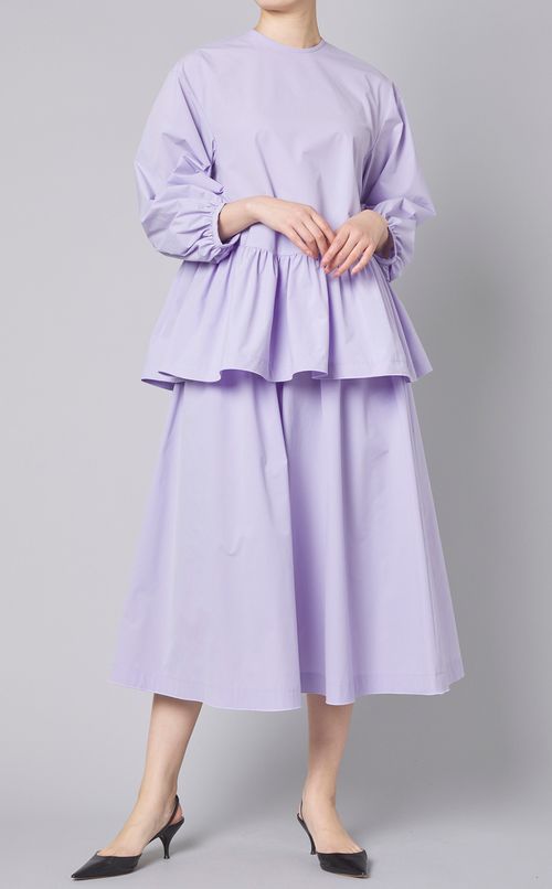 ストレッチタフタギャザースカート