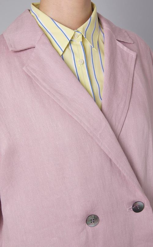 リネンテーラードコート