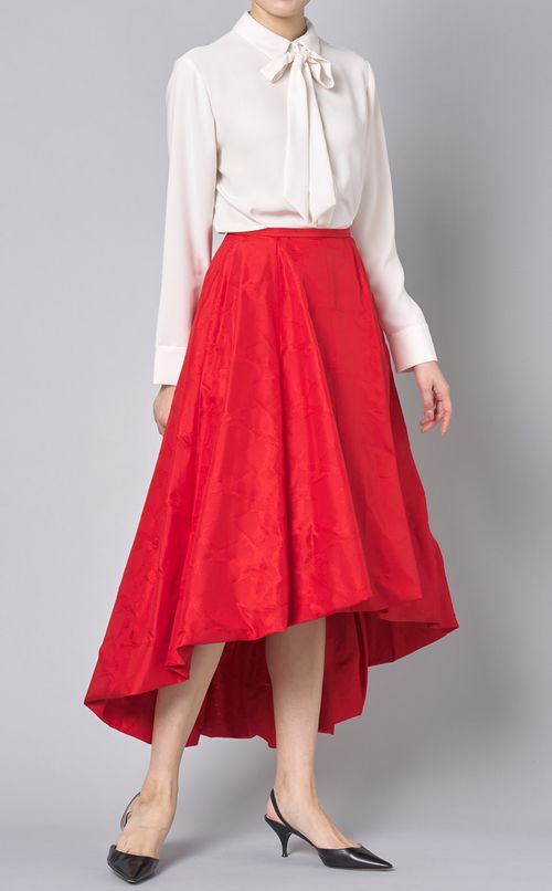 燕柄ジャガードギャザースカート