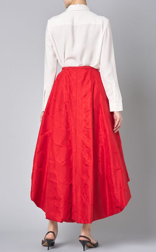 燕柄ジャガードギャザースカート