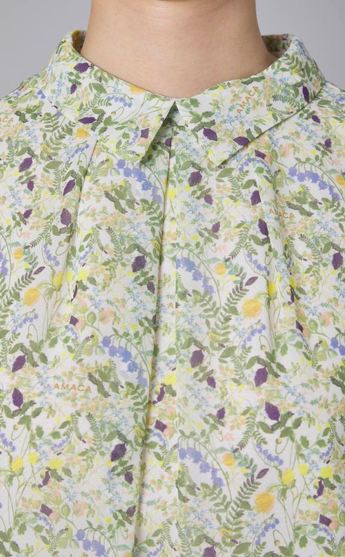 リバティプリントプルオーバーシャツ