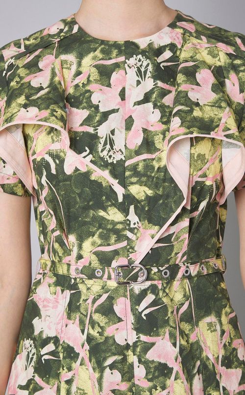 アイリスプリントドレープワンピース