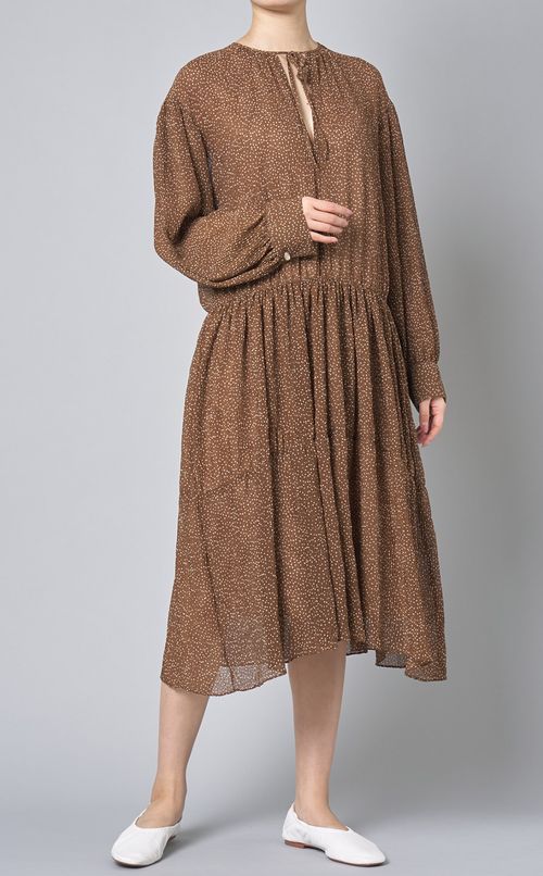 ミニドットギャザーワンピース