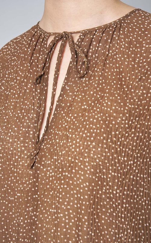 ミニドットギャザーワンピース