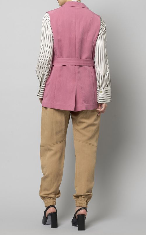 テーラードノースリーブジャケット