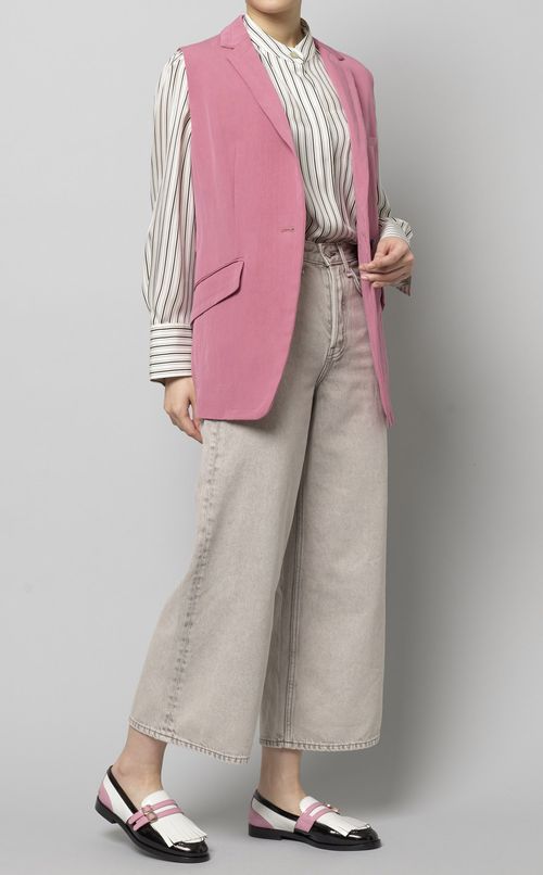 テーラードノースリーブジャケット