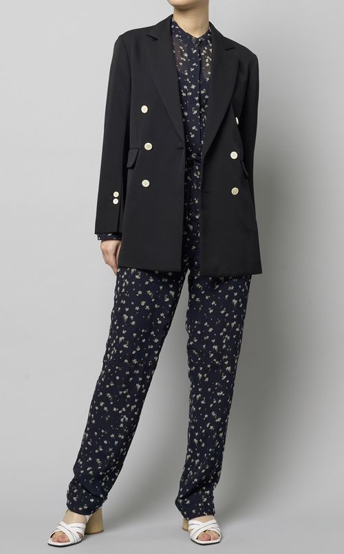 フラワープリントジャンプスーツ