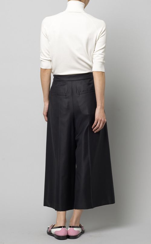 シルクウールワイドパンツ