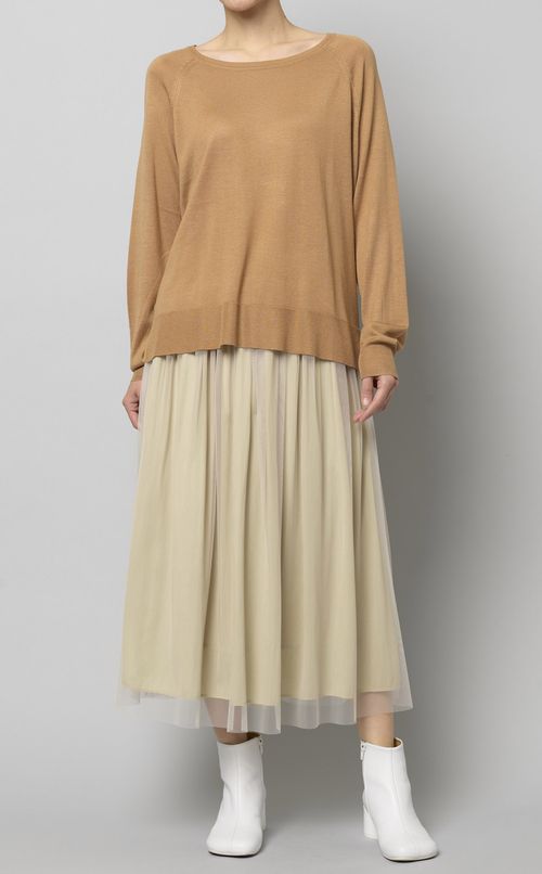 チュール付イージースカート