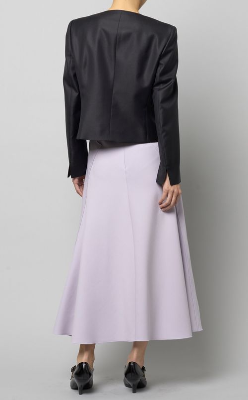 シルクウールノーカラージャケット