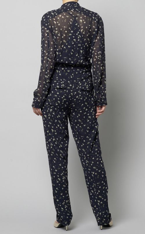 フラワープリントジャンプスーツ