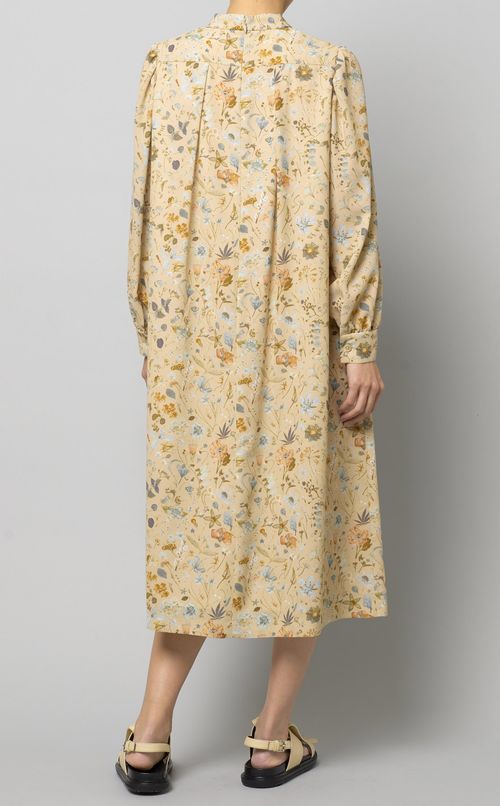 フラワープリントボウタイワンピース