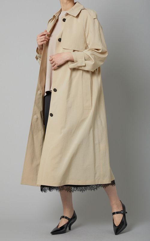 シングルブレストトレンチコート
