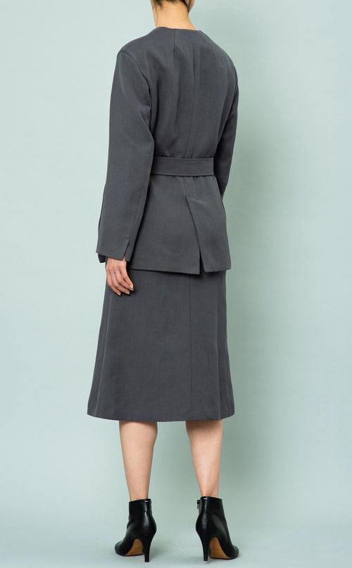 コットンリネンハイウエストスカート