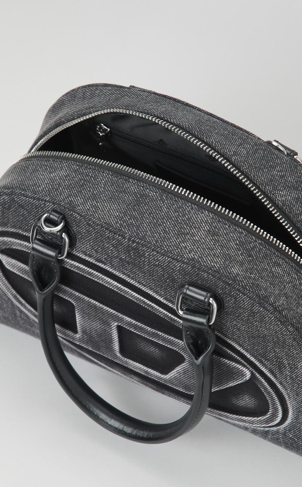 1DRデニムトップハンドルバッグ