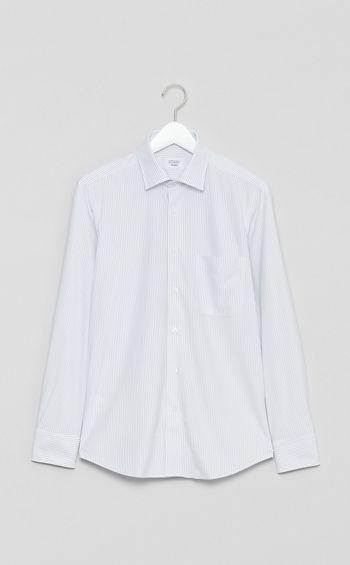 トリコットストライプボタンダウンシャツ