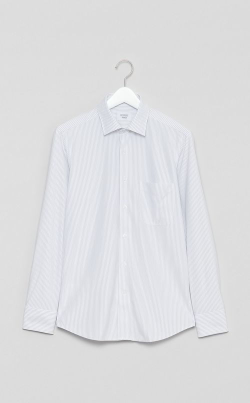 トリコットストライプボタンダウンシャツ