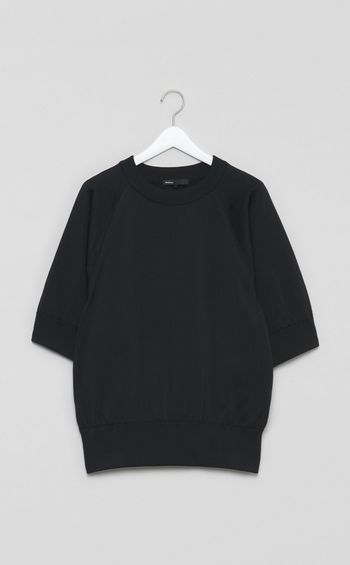 ラグランショートスリーブニット