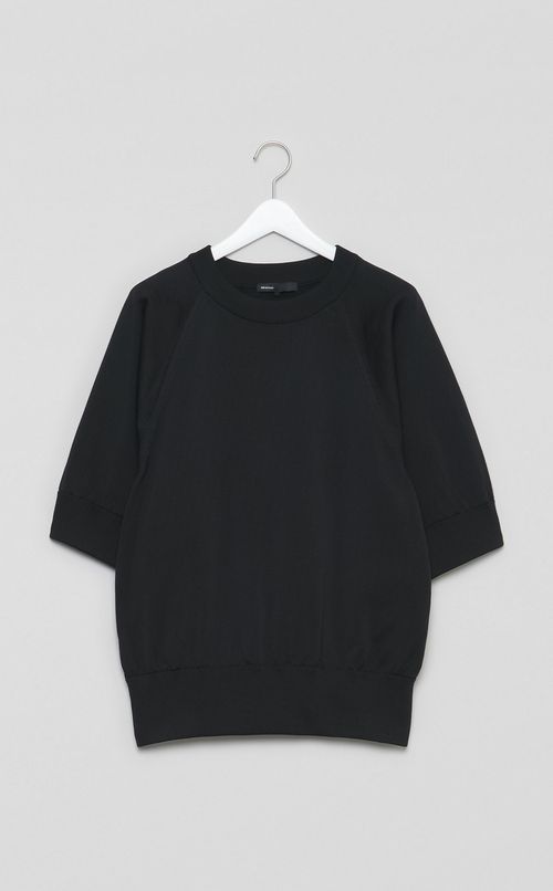 ラグランショートスリーブニット