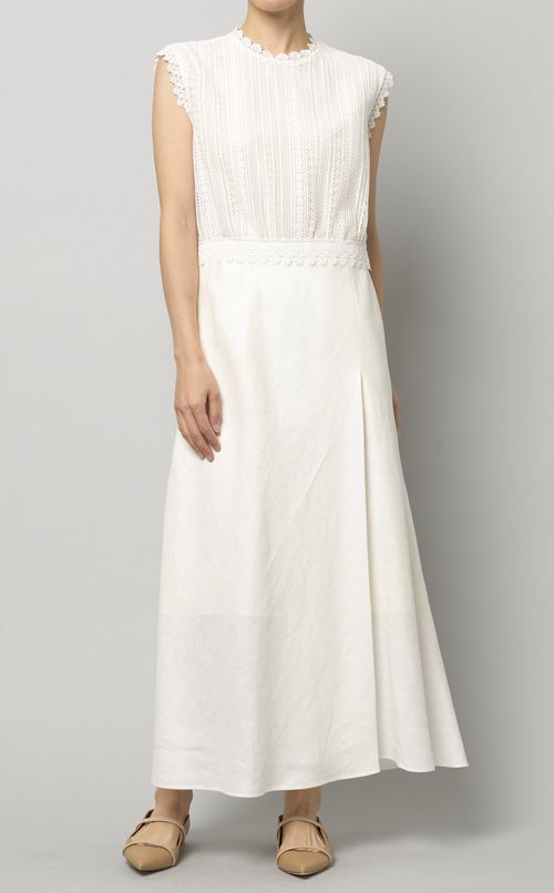 レースリネンワンピース